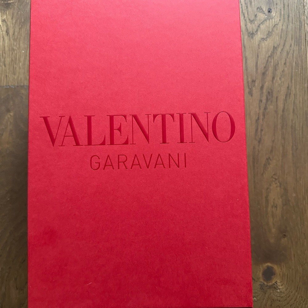 Valentino Designer empty shoe box measuring 8x12x4.5 inches long